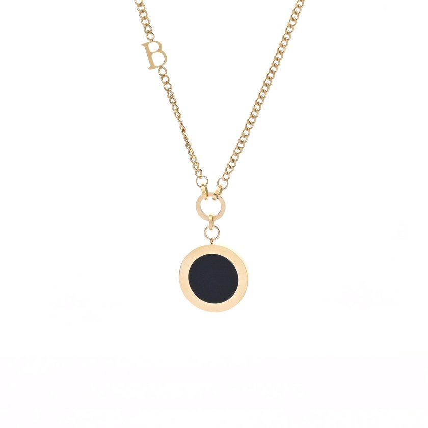 Colar em aço comprido redondo GB