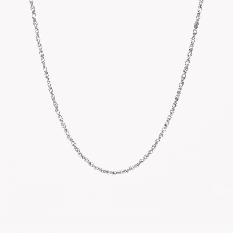 Braided mesh steel necklace basic GB