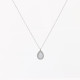 Steel necklace with oval GB