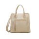 Synthetic Shopper bag with external GB zipper