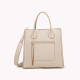 Synthetic Shopper bag with external GB zipper