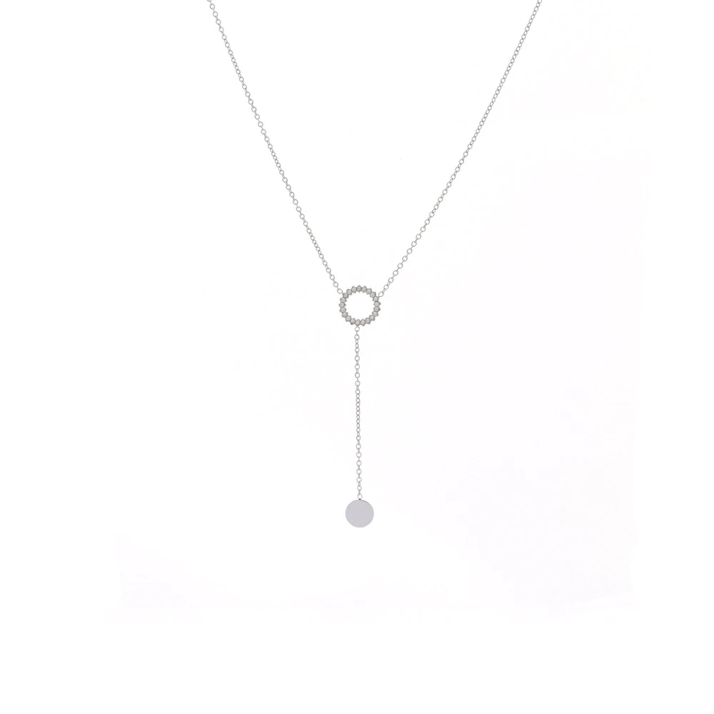 Collana acciaio appeso con cerchio GB