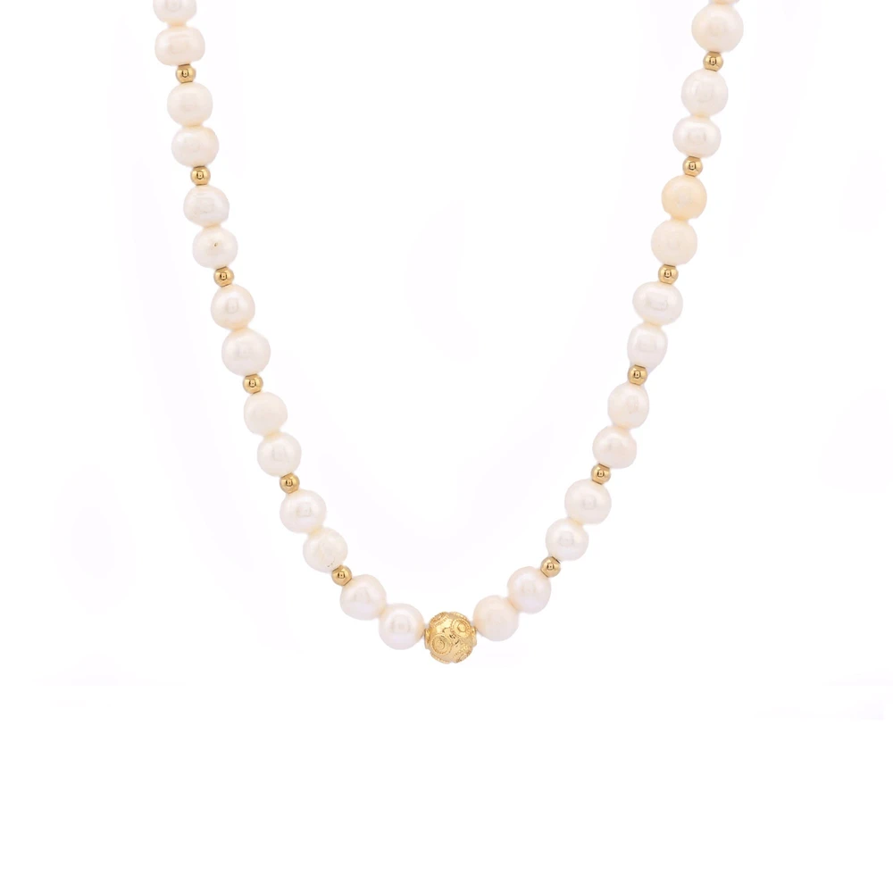 Collana perle in bagno oro bola de viana GB