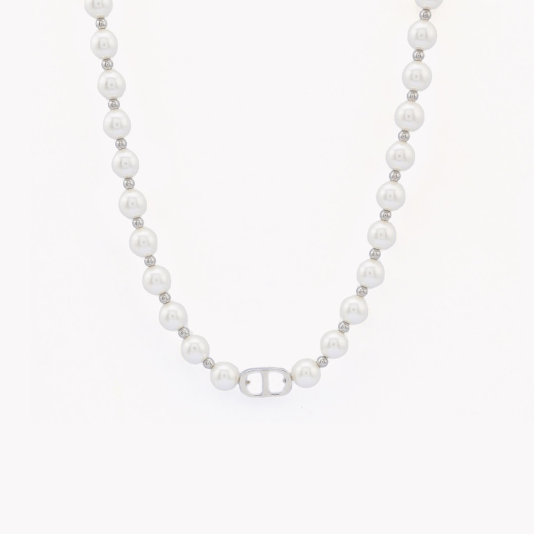 Gold plated pearls necklace bolas de viana GB