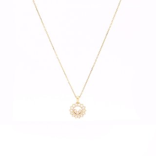 Semi precious necklace round irregular GB