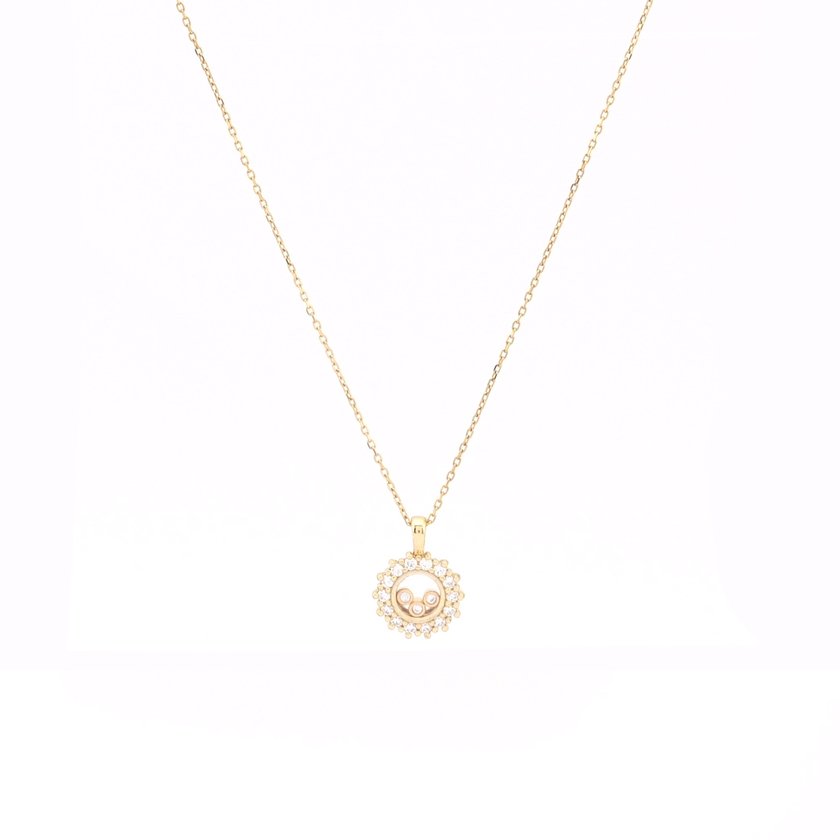 Semi precious necklace round irregular GB
