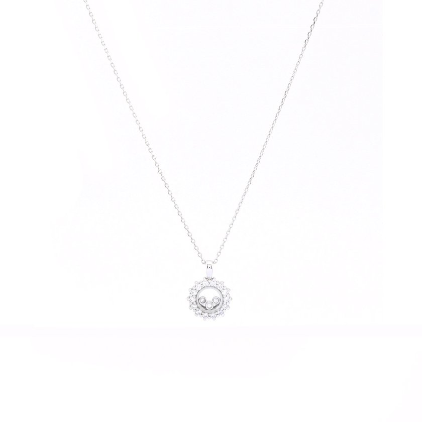 Semi precious necklace round irregular GB