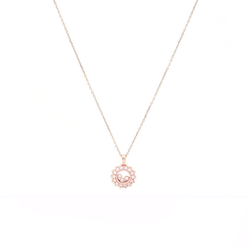 Semi precious necklace round irregular GB