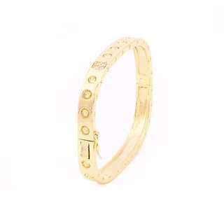 Bracelet rigide semi précieuse carré GB