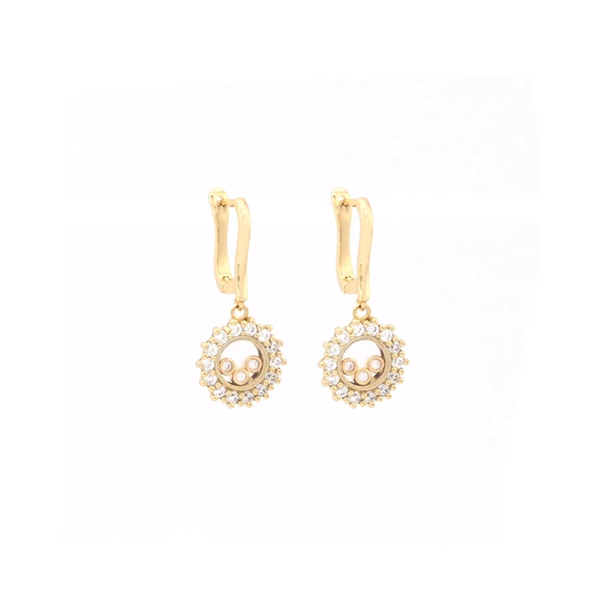 Pendientes semi joyas redondo irregular GB