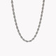 Braided mesh steel necklace thick GB