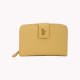 Medium wallet with button closure and gold letters GB