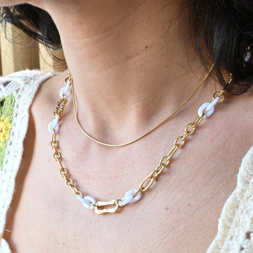 Collana d'acciaio catena GB