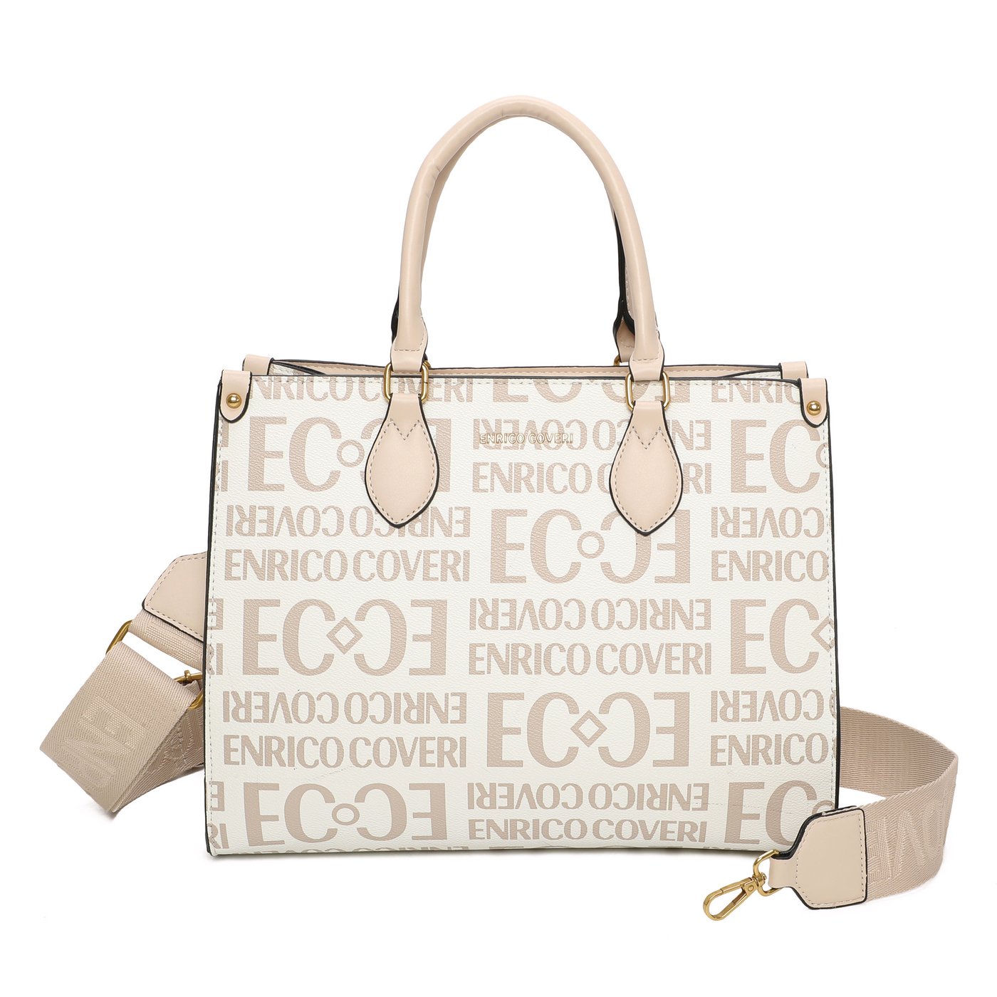 Bolso estilo on the go con estampado GB