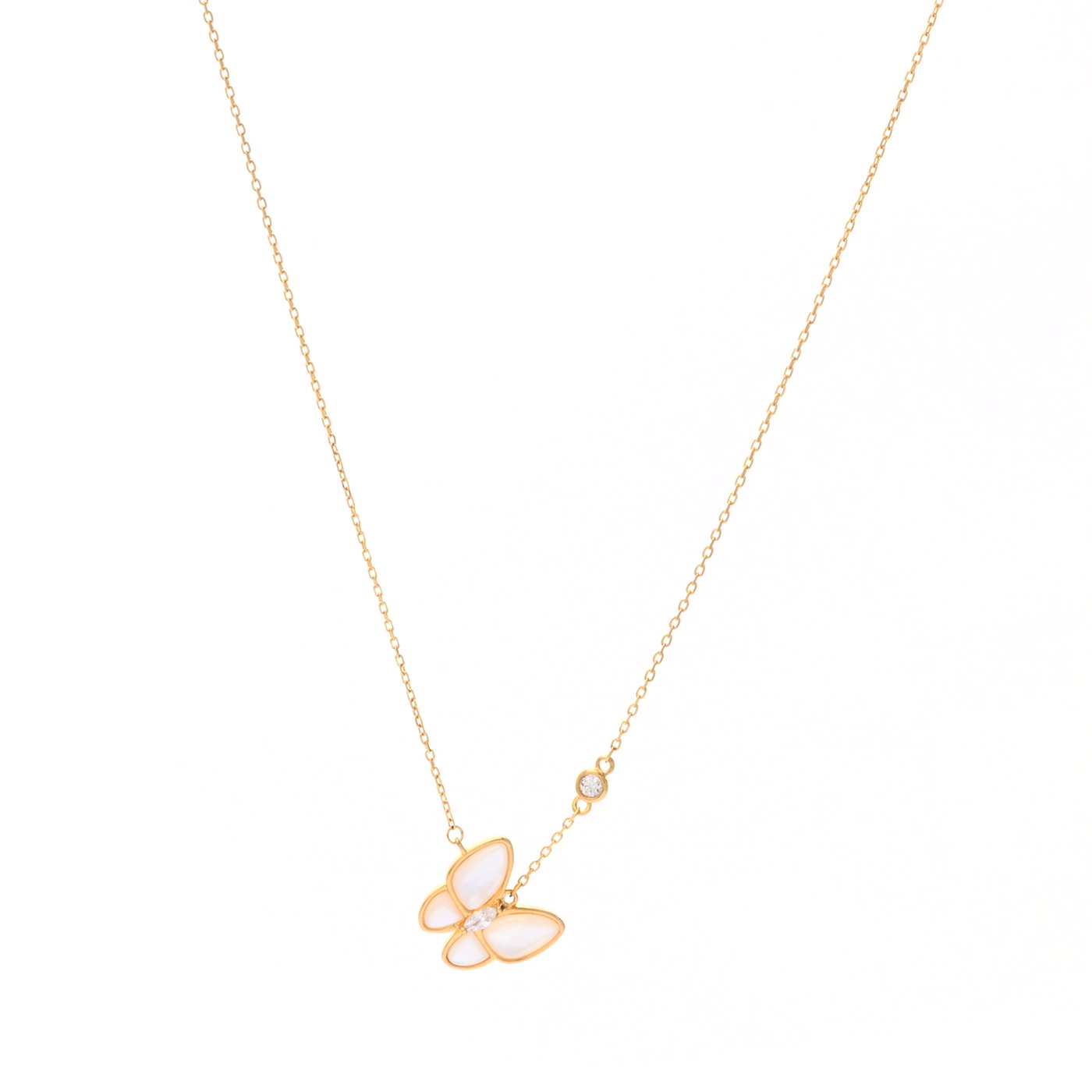 Collier BeLove papillon nacre