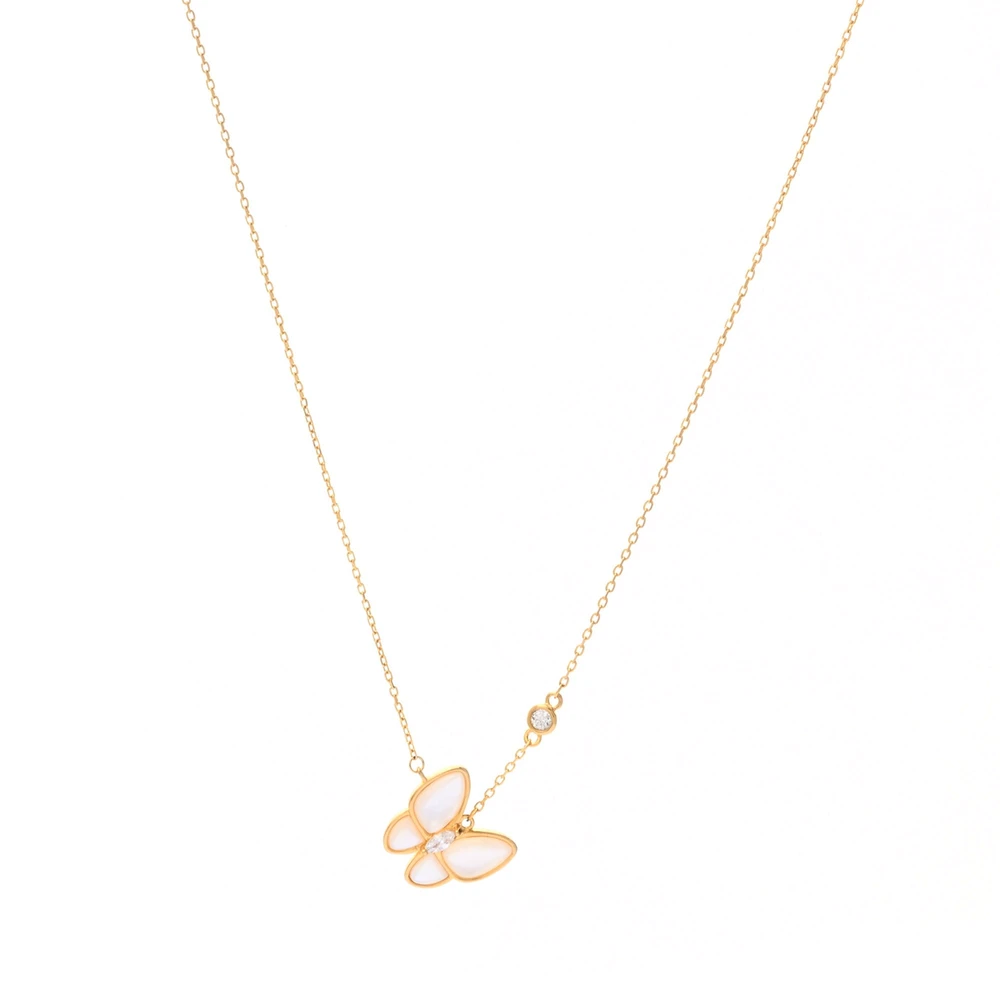 Collier BeLove papillon nacre