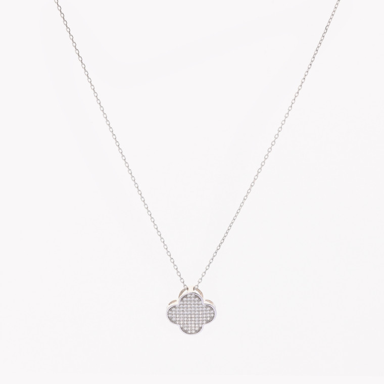 Semi precious necklace heart brilliants GB