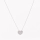 Collier coeur brillants S925 GB