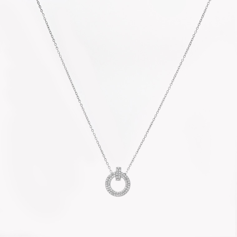 Circle steel necklace GB