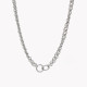 Steel necklace circles intertwined GB
