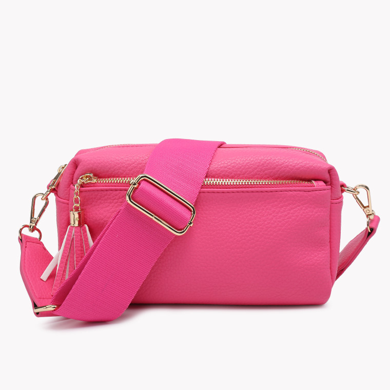 Crossbody bag with pockets and GB accessory