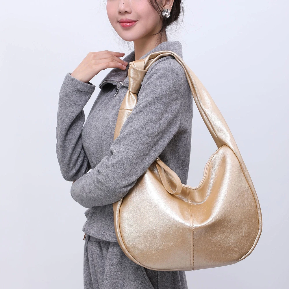 GB Metallic Hobo Style Bag