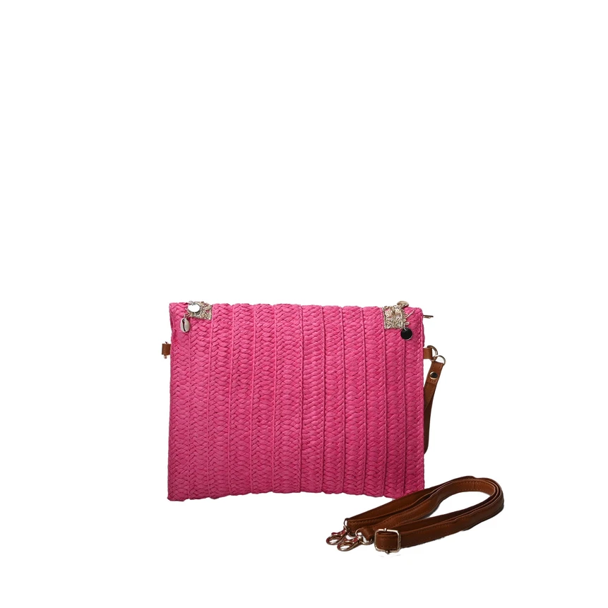 Sac bandoulière style pochette avec coquillages et paillettes GB