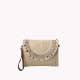 Clutch-style shoulder bag with seashells and sequins GB
