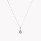 S925 necklace with colorful stone oval GB