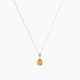 S925 necklace with colorful stone oval GB