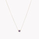 S925 necklace round lilac GB