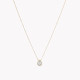 S925 necklace oval transparent GB