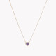 S925 necklace heart lilac GB