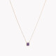 S925 necklace rectangular lilac GB