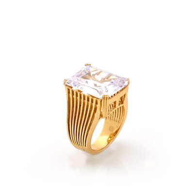 Semi precious ring rectangular GB