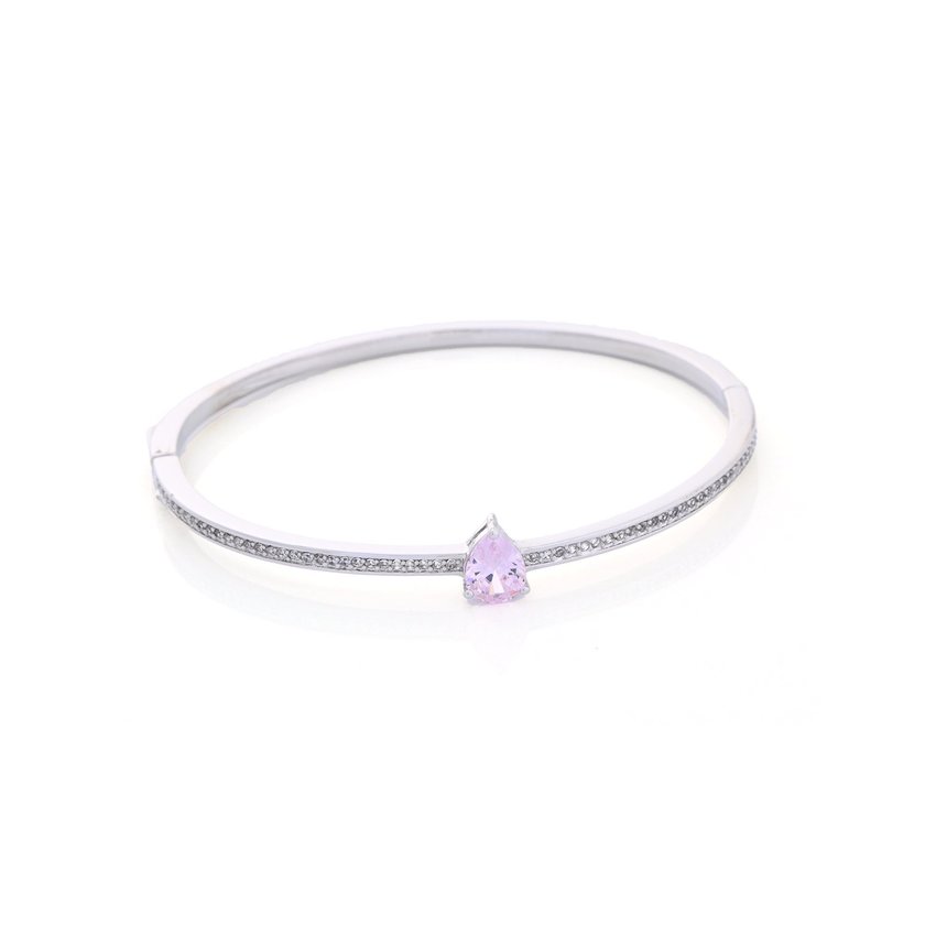 Bracciale rigida semi preziosi con pietra ovale GB