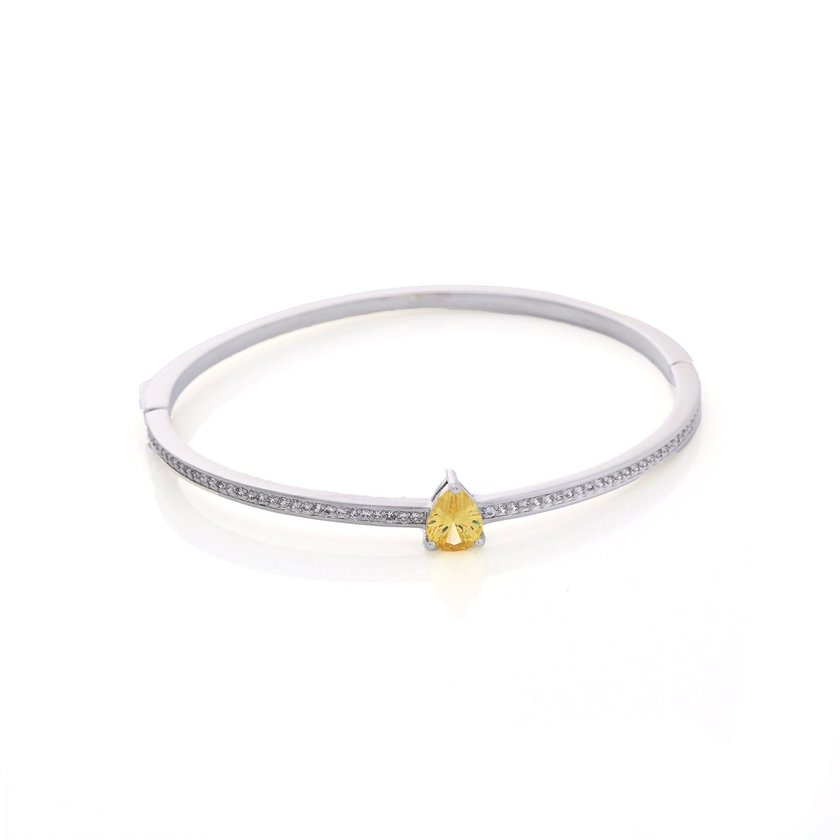 Bracciale rigida semi preziosi con pietra ovale GB