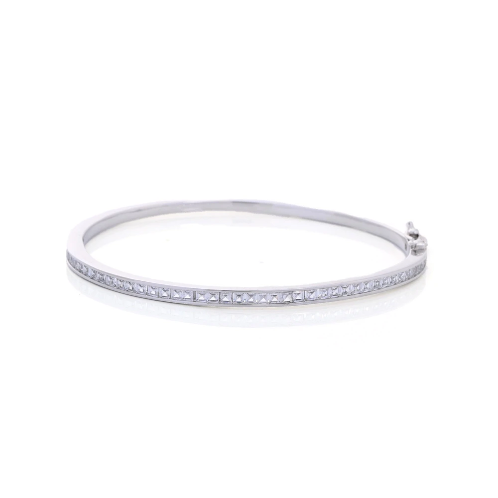 Bracelet rigide avec zirconias semi précieuse GB