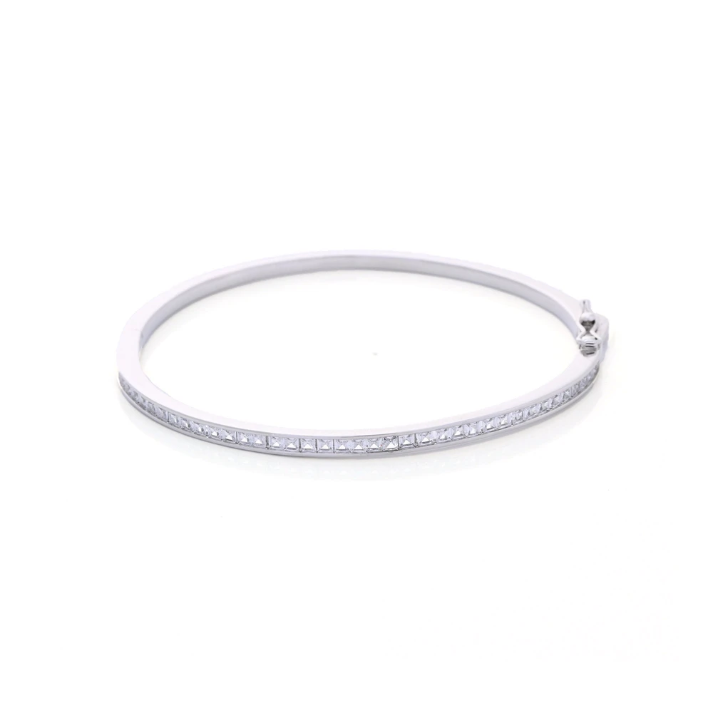 Bracelet rigide avec zirconias semi précieuse GB