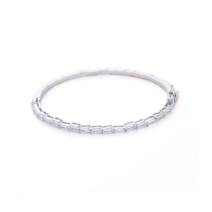 Bracciale rigida semi preziosi irregolare GB