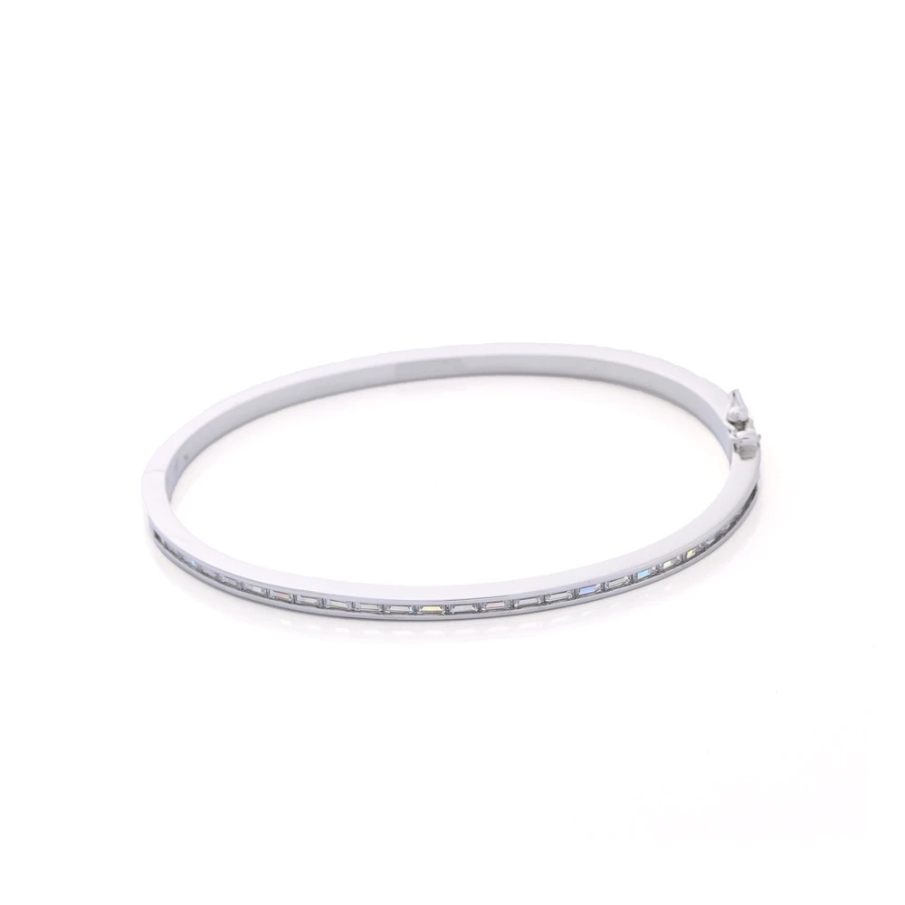 Bracciale rigida semi preziose con zircones di base GB