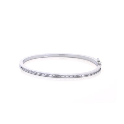 Bracciale rigida semi preziose con zircones di base GB