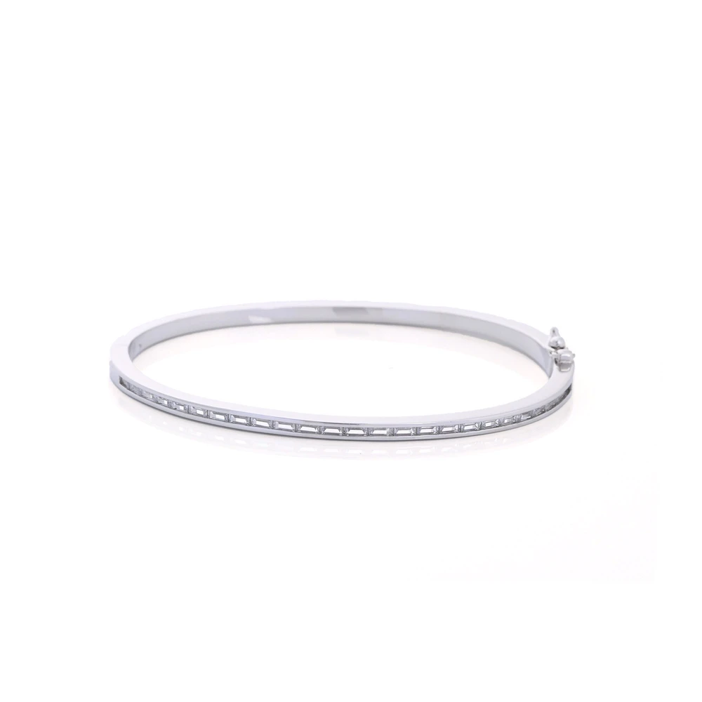 Bracciale rigida semi preziose con zircones di base GB