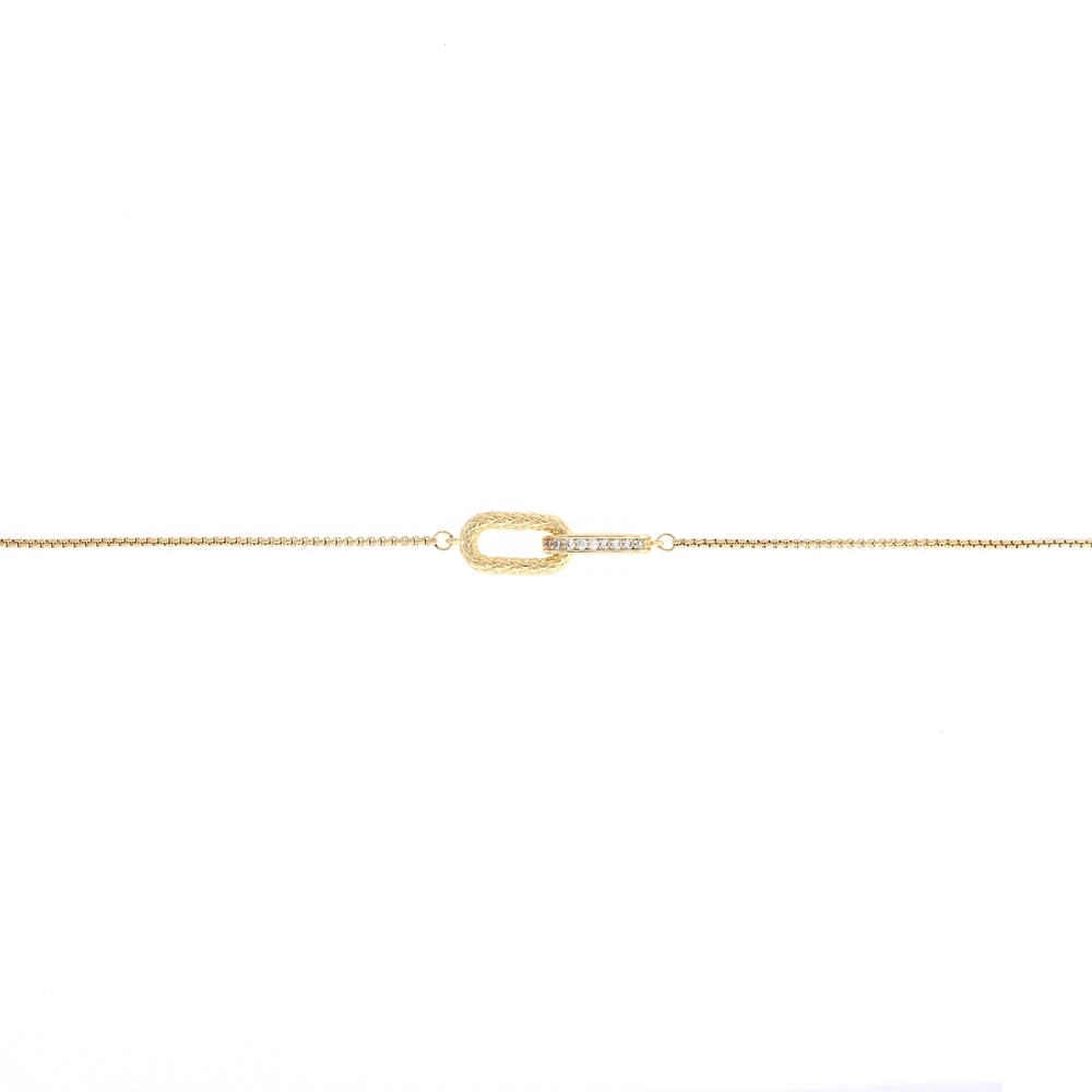 Pulsera semi joya enlaces entrelazado GB