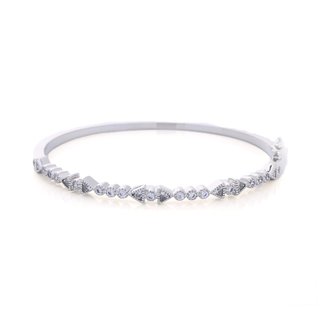 Bracciale rigida semi preziose con zircones di base GB