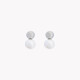 Boucles d&#039;oreilles en acier ovale perle GB