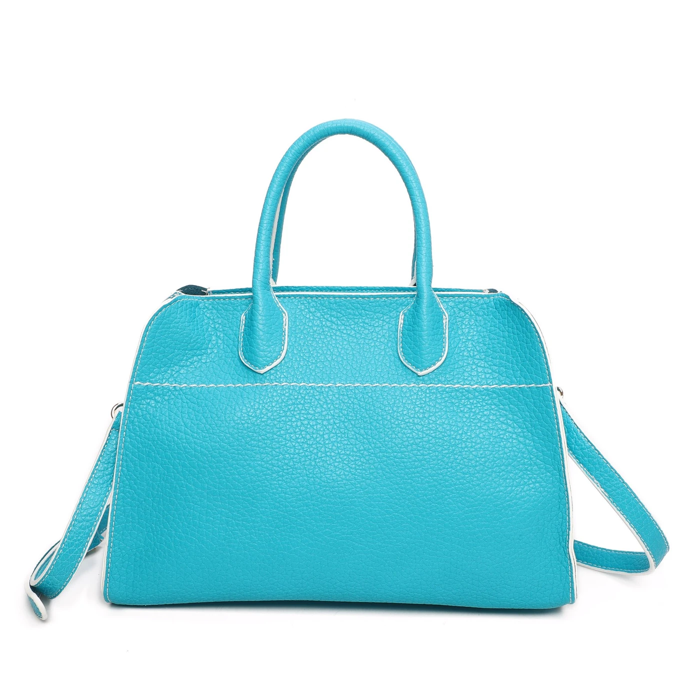 Bolso sintético con detalle de costura GB