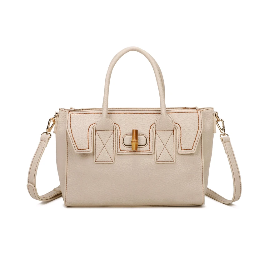 Sac style fourre-tout avec détail en bambou GB