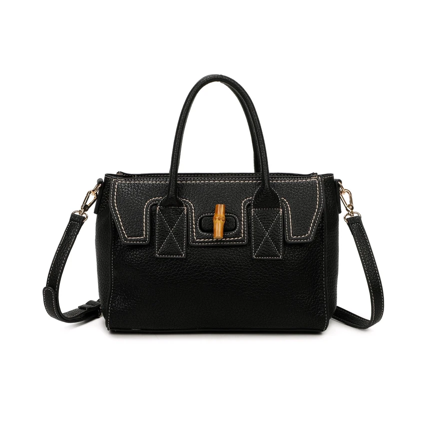 Sac style fourre-tout avec détail en bambou GB