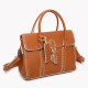 Satchel style bag with GB buckle closure
